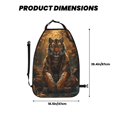 thumbnail image 2 of Pofeuu Tiger In The Fallen Leaf Forest Print 2 Pack PU Leather Kick Mat Back Seat Protector, Universal Car Seat Back Organizer, Waterproof Backseat Protector For Most Car, 2 of 8