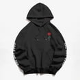 thumbnail image 2 of frariair Women's Rose for You Letter Rose Printed Long Sleeved Hoodie with Pockets Women S Sweatshirt Zip Hoodie Dress, 2 of 5