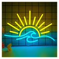 thumbnail image 1 of Letrero De Neón Con Diseño De Amanecer Y Atardecer Para Decoración De Hoteles De Playa, Luces LED Regulables Para Dormitorio, Bar Y Fiestas,39x24.9cm, 1 of 7
