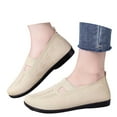 thumbnail image 4 of CAIXAI Womens Walking Shoes Wide Toe Box Sneakers Women Breathable Mesh Knitted Womens Platform Sneakers Walking Anti-Skid Arch Support Mary Jane Shoes Hands Free Go Walk Shoes, 4 of 8