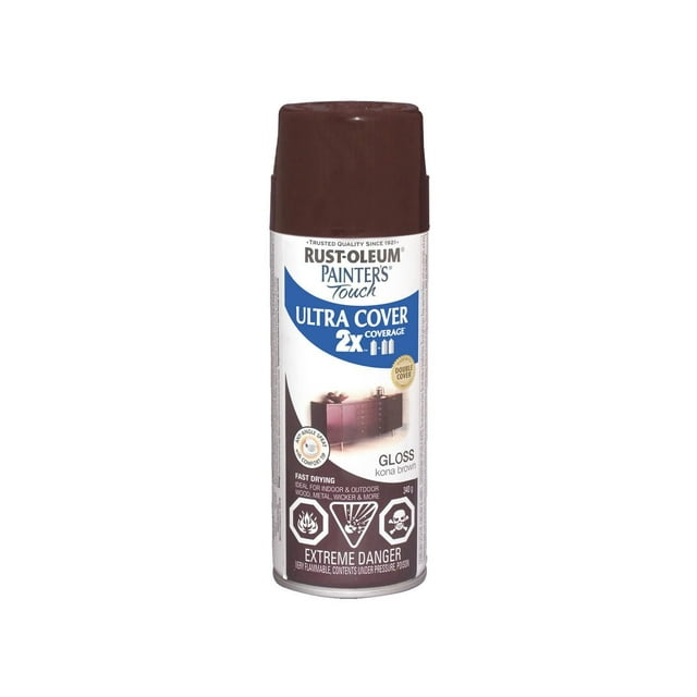 Painter's Touch Painter's Touch 2X Ultra Cover Gloss Kona Brown Paint Spray