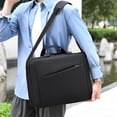 thumbnail image 6 of JVBTVB Men's Women's 15.6 Inch Waterproof Laptop Bag Business Travel Briefcase Nylon Work Computer Bag Large Capacity Shoulder Tote, 6 of 8