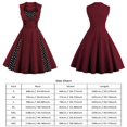 thumbnail image 2 of Vestido de mujer, vestido de lunares sin mangas de estilo vintage para mujer, vestido de durabilidad probada en el tiempo, 2 of 9