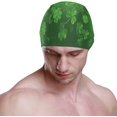 thumbnail image 2 of FYBTO Swimming Cap Shamrock Irish Clover St. Patrick's Day Unisex Adult FYBTO Polyester, 2 of 4