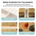 thumbnail image 3 of Shell Travel Portable Square Earring Organizer with Decorative Box – Travel Organizer, Necklace Holder – for Girls and Women, 3 of 6