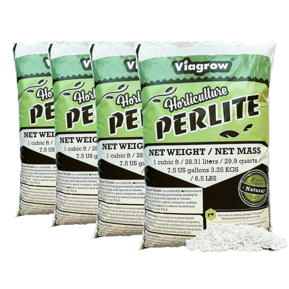Viagrow Perlite 1 cubic foot 4-Pack