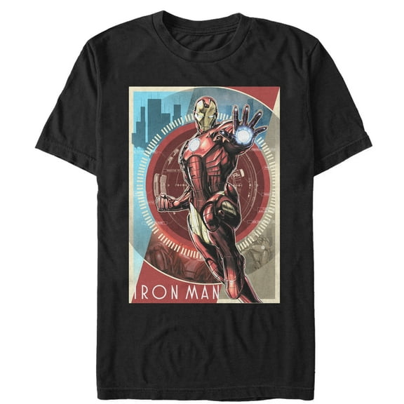 Men's Marvel Iron Man Schematic  Graphic Tee Black Medium