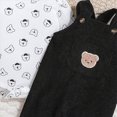 thumbnail image 4 of KPOPLK Baby Boy Romper Long Sleeve Bear Print Bodysuit and Corduroy Suspender Pants 2 Piece Set for Infant Boys,Size 0-3 Months, 4 of 5