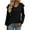 325# Black, variant on SHIBEVER Women Tops Fall Casual Long Sleeve Knit Tunic Tops Fashion V Neck Blouses Soild Color Winered Loose Tshirts for Women Size L