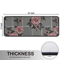 thumbnail image 5 of Kitchen Rugs Sets Of 2,Pioneer Flower Floral Print Pattern Anti Fatigue Kitchen Mat Rugs Non Slip Washable,Decorative Kitchen Floor Mats for Kitchen,Sink,Laundry,17"x47"+17"x47", 5 of 5