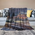 thumbnail image 2 of Pratyus Snowy Cityscape Throw Blanket for Couch Sofa Bed Office Decor All Seasons Super Soft Blanket 40x50in, 2 of 6
