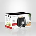 thumbnail image 3 of JS Gourmet - Grille-Pain Rétro Extra-Grand à 2 Tranches, 6 Niveaux de Brunissage, 825 Watts, Noir, 3 of 3