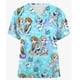 thumbnail image 3 of Camiseta de uniforme de enfermera con cuello en V para mujer, blusa de moda coreana de Disney para mujer, camiseta de bolsillo 2023 para mujer Yk2, 3 of 4