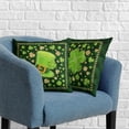 thumbnail image 4 of Brythos St. Patrick's Day Pillowcases,Lucky Gold and Green Spring Clover Pattern,24x24inch,2 Count, 4 of 7