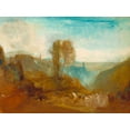 thumbnail image 2 of Turner, William  14x12 White Modern Wood Framed Museum Art Print Titled - Tivoli - the Cascatelle, 2 of 4