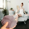 thumbnail image 6 of PONPRNGY 1Pc Loofah Charcoal Bath Shower Sponge Body Scrubber, Exfoliate Mesh Pouf Shower Bouquet, Large Bath Sponge for Women and Men, 6 of 7