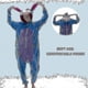 thumbnail image 2 of Snug Fit Unisex Adult Onesie Pajamas, Flannel Cosplay Animal One Piece Halloween Costume-r, 2 of 3