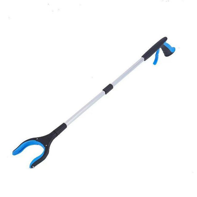 Clip extensible plegable JM azul de 83 cm ayuda de aluminio con clip de goma giratorio