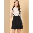 thumbnail image 3 of INSPIRE CHIC Women's Pinafore Flared Skater Suspender Overall Skirts Black M, 3 of 6