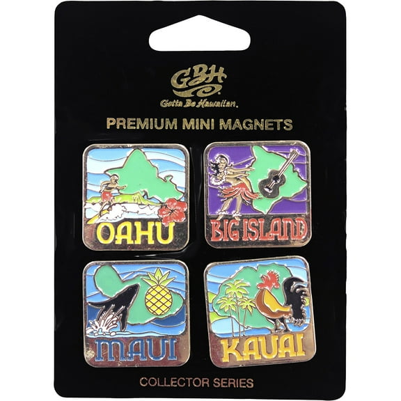 Souvenir Magnet Magnet Mini Set Hi Islands