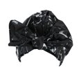 thumbnail image 1 of Bearachild Gorros de baño para ducha Estampado de flores Impermeable Reutilizable Elástico Colorido Universal Largo Sombrero corto Baño Estampado de Juegos de accesorios de baño Negro Bearachild HA062078-25B, 1 of 6