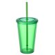 thumbnail image 1 of Vaso de doble pared con pajita, vasos de plástico, vasos de café helado reutilizables, vasos transparentes Vhermosa Vasos y Copas, 1 of 5