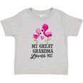 thumbnail image 3 of Inktastic My Great Grandma Loves Me with Two Flamingos Boys or Girls Toddler T-Shirt, 3 of 5