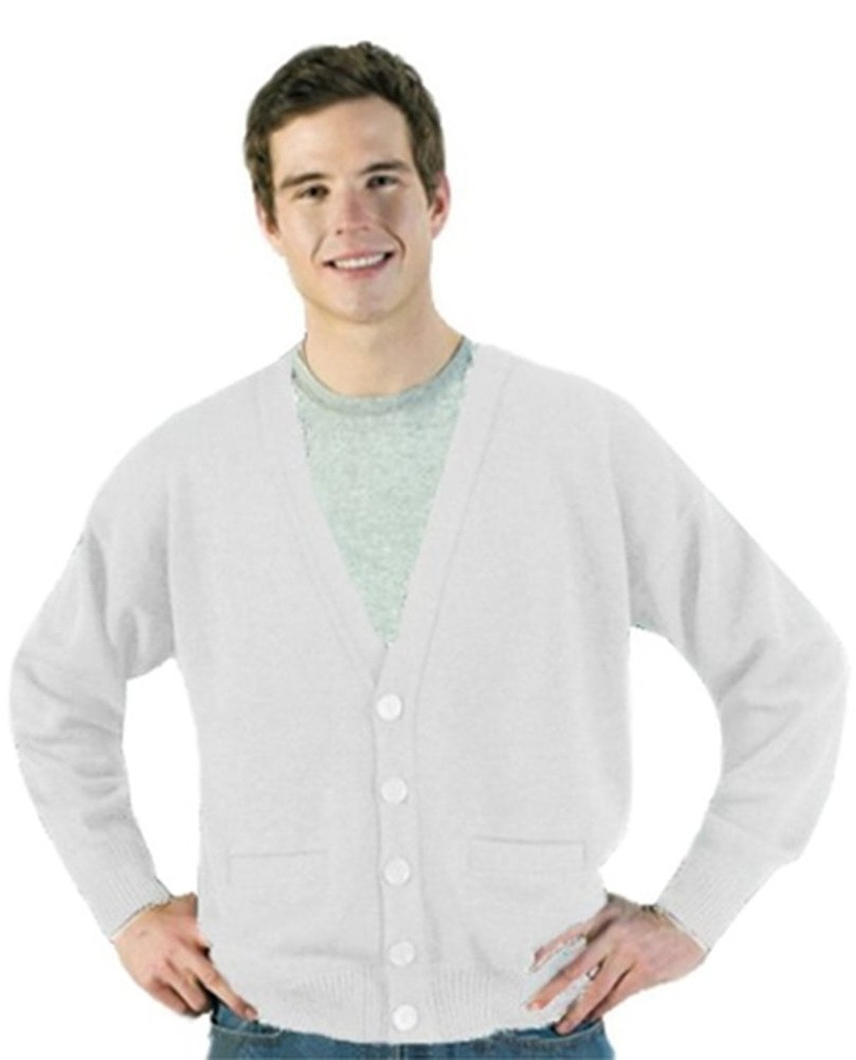 Edwards Garment Men's V Neck Cardigan with Pockets - Walmart.com