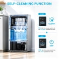 thumbnail image 6 of Snowyermine Residential/Commercial Ice Maker, 150 lbs/24H, 33 lb Storage Bin, Dual Water Inlet, Built-In or Freestanding Under Counter Ice Machine, Self-Cleaning for Restaurant, Bar, Cafe & Home, 6 of 13