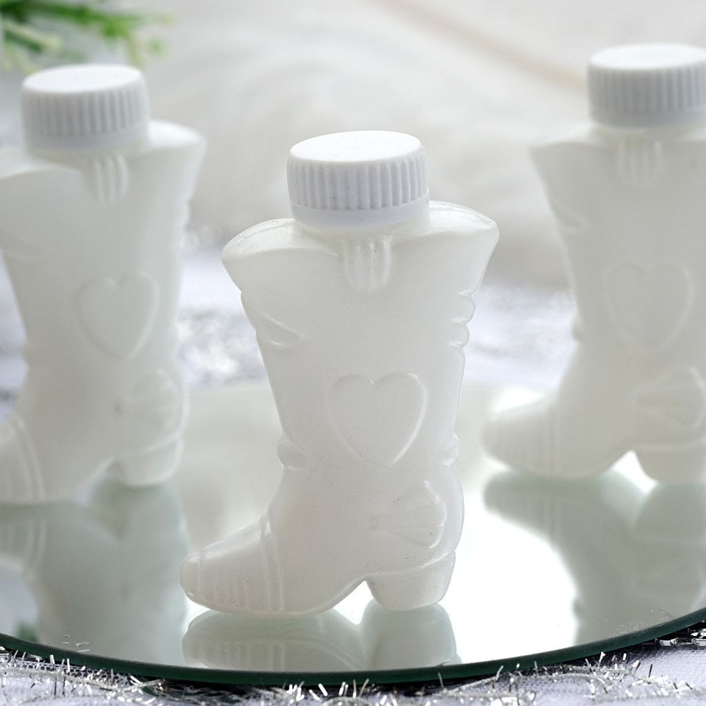 24 fillable Mini Plastic Party Favors Salt Shakers Wedding First Communion White 