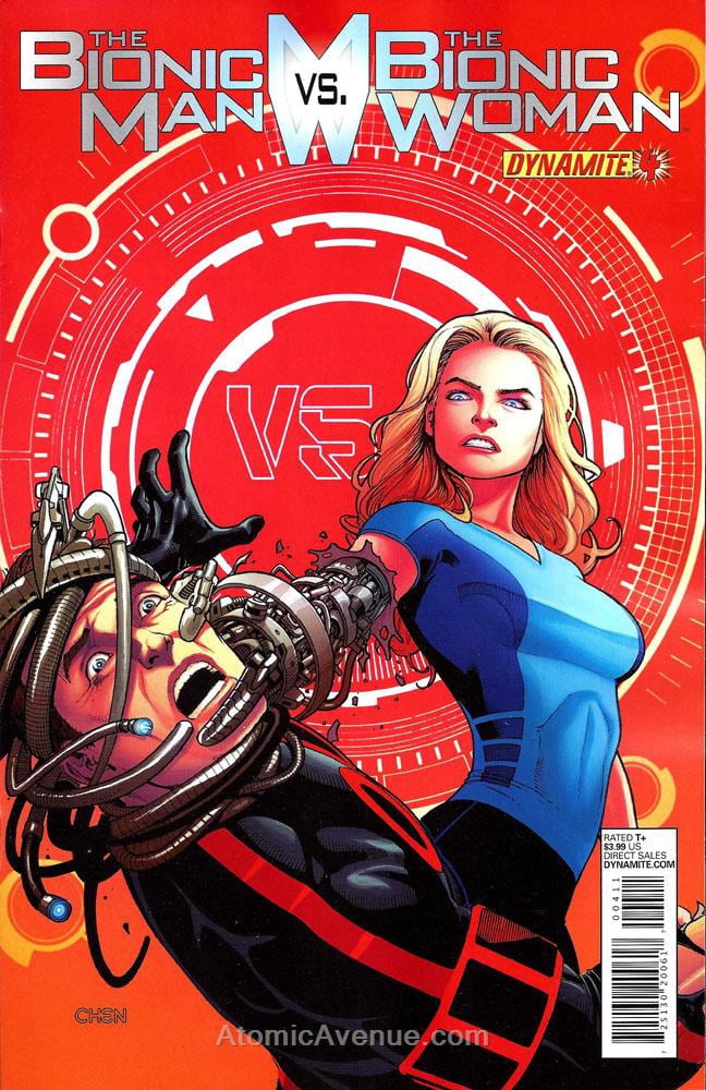 Bionic Man Vs. The Bionic Woman, The #4A VF ; Dynamite Comic Book ...