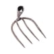 thumbnail image 4 of Rastrillo de repuesto de cuatro dientes de acero con alto contenido de carbono para deshierbe L cabeza puntiaguda, 4 of 7