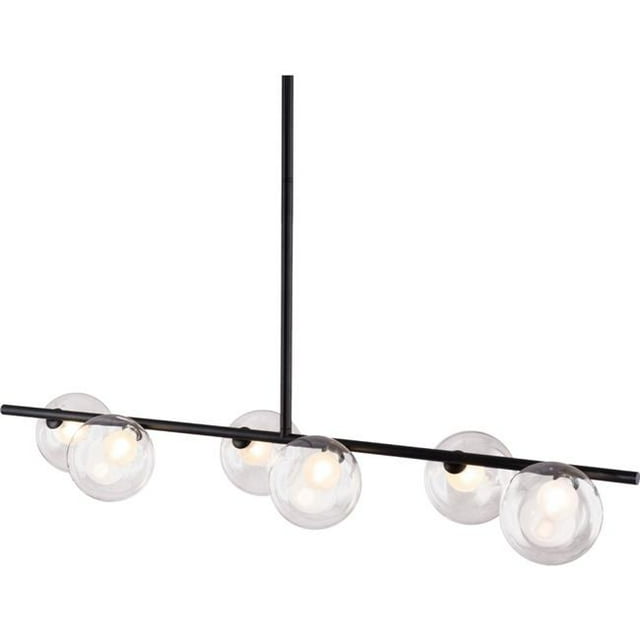Zuo 56112 44 x 44 x 5 in. Keyoz Ceiling Lamp, Black