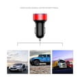 thumbnail image 2 of Sidaley de pantalla de dígitos para teléfono móvil de coche, medidor de voltaje, adaptador de carga USB portátil para accesorios de enchufe Teléfono y Comunicación negro rojo, 2 of 6