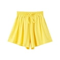 thumbnail image 2 of Bxsruta Shorts for Kids, Elastic Waist Ribbon Detail Kids Shorts, Casual Work Pants with Pocket, 2 of 3