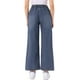 thumbnail image 3 of Jeans de pierna ancha para mujer INSPIRE CHIC con cordón y cintura elástica, pantalones de mezclilla casuales con bolsillos, gris azul L, 3 of 6