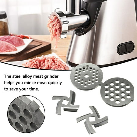 

JuLam 4-piece Set Meat Grinder Household Steel Alloy Meat Chopper Grinding Spare Part Accessories for Quick Meat Mince