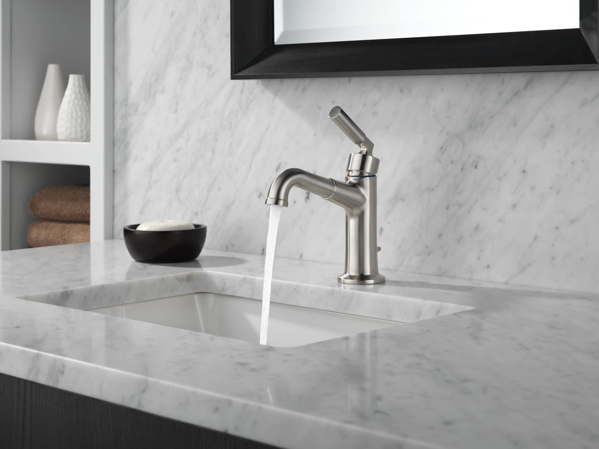 Delta 548LF-MPU Bowery 1.2 GPM Single Hole Bathroom Faucet - Chrome