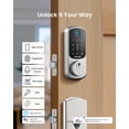 thumbnail image 5 of DESLOC B200 Fingerprint Smart Door Lock, Keyless Entry Door Lock,Smart Deadbolt Lock, Touchscreen Keypad, Silver, 5 of 10