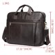 thumbnail image 4 of Bolso para computadora portátil WESTAL de 17'' para hombres, maletines de cuero genuino, bolsos de mano A4 para documentos, bolsos de negocios 5013, 4 of 5