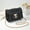 Small, black., variant on Versatile fashion chain bag Premium shoulder oblique span bag Embroidery embroidery women's bag Mini small square bag Exquisite mobile phone bag
