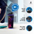 thumbnail image 3 of Coctelera de hielo Botella coctelera de acero inoxidable | 26 oz, galaxia | Permanece frío durante más de 30 horas | Vaso aislado con agitador giratorio | Vaso mezclador sin olor para batidos de prote, 3 of 5