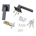 thumbnail image 4 of TIERPOP Entry Door Levers & Deadbolts Lock Set Black Handle Keyed Alike Modern Door Knob Quick Fixing for Home & Office door, 4 of 17