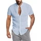 thumbnail image 1 of Camisa De Lino Hombre Caballero Moda Casual Italia, 1 of 8