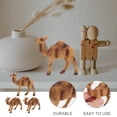 thumbnail image 3 of 3pcs simulación figuras de camello modelos animales salvajes adornos de escritorio creativos, 3 of 5