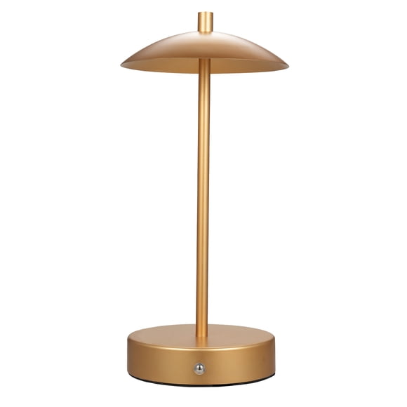 Lámpara de mesa vintage de metal con control LED, lámpara de escritorio inalámbrica