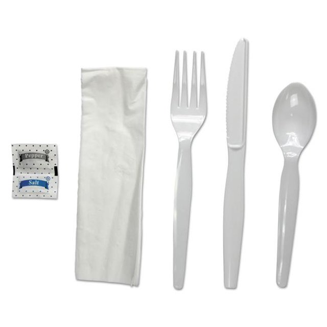 Boardwalk FKTNSHWPSWH Kit de Couverts 6 Pcs, Blanc