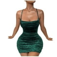 thumbnail image 2 of Fankiway Mode Femmes Été Décontracté Imprimé Col en V Camisole Sans Manches Robe Longue Robes de Plage Grande Taille Robes Femmes, 2 of 7
