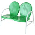 thumbnail image 1 of Crosley Canapé d'Extérieur en Métal Griffith Blanc et Vert Sauterelle, 1 of 4