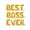 Gold, variant on Letter Balloons - BEST BOSS EVER 16" Inch Alphabet Letters Foil Mylar Balloon Boss Day Party Banner (Black)